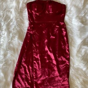 High Slit satin dress